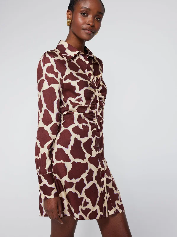 Online Only Brooke Giraffe Print Mini Dress