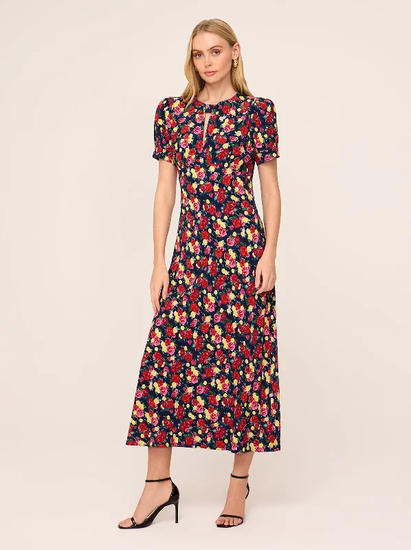 Inventory Reduction Gwendolyn Painted Floral Print Dress