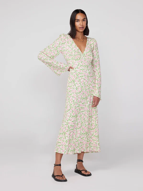Big Discounts Libby Tulip Print Maxi Dress