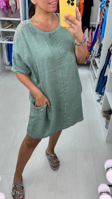 Reduced Prices Leocadia Oversized Linen Midi Dress