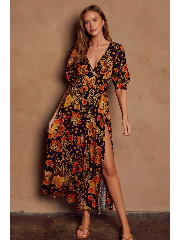 Season Finale Sale Hannah Surplice Maxi Dress
