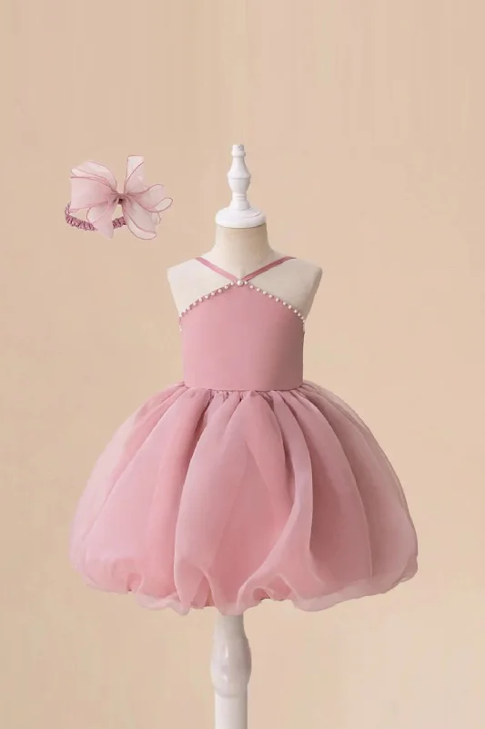 Price Drop Flower Bud Girls Party Dress Off Shoulder Pearl Evening Elegant Pink Wedding Princess Dresses Price Drop Flower Bud Girls Party Dress Off Shoulder Pearl Evening Elegant Pink Wedding Princess Dresses