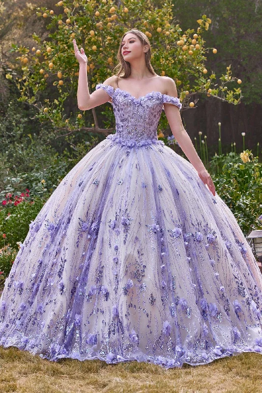 Overstock Princess Dress Off Shoulder Quinceanera Dress Ball Gown Party Dress with Appliques