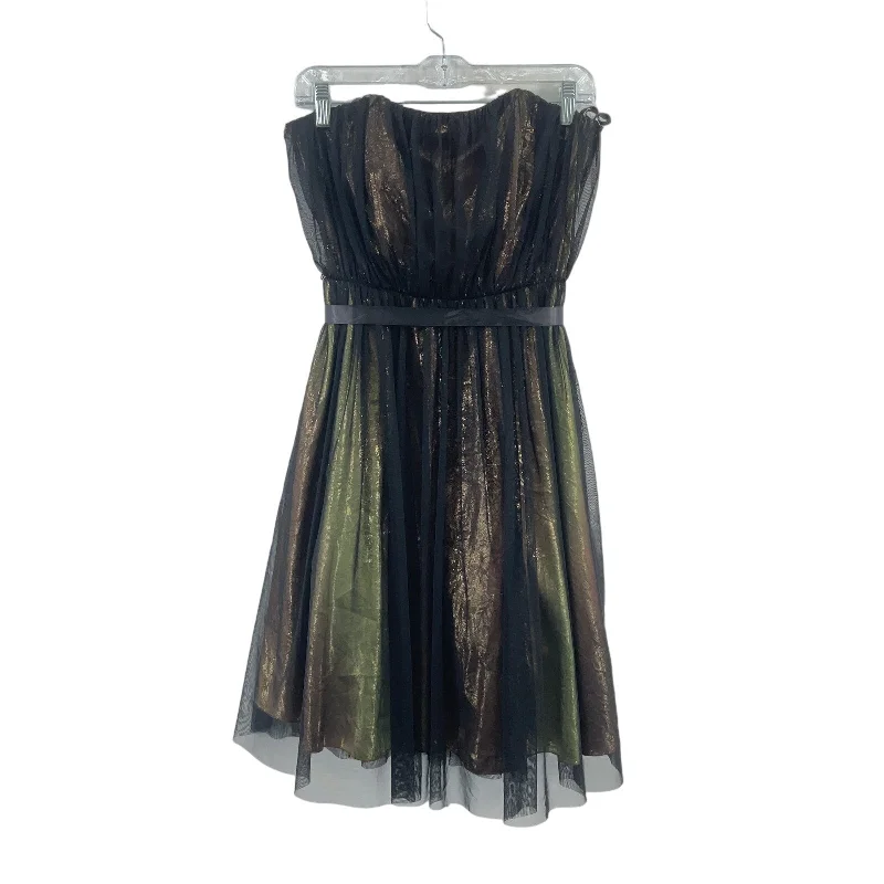 Don’t Miss Out Ariella Y2K Fairy Brown Metallic Strapless Dress Women’s M Fit & Flare Preowned Don’t Miss Out Ariella Y2K Fairy Brown Metallic Strapless Dress Women’s M Fit & Flare Preowned