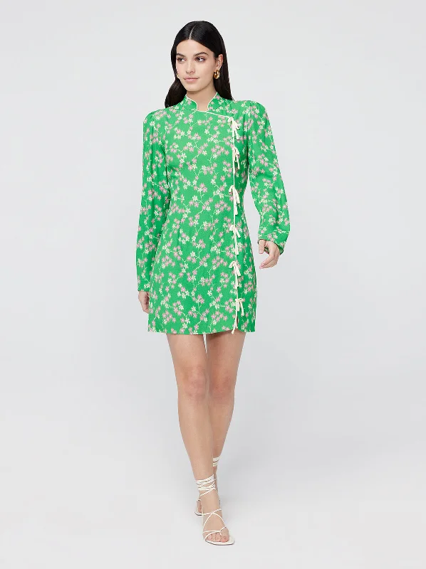 Massive Deals Allegra Green Floral Mini Dress