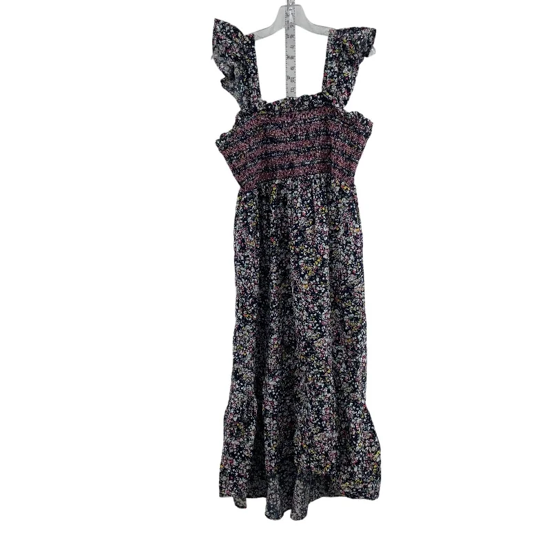 Fantastic Offers Crown & Ivy Blue Floral Print Women's Sundress XL Midi 100% Cotton Preowned Fantastic Offers Crown & Ivy Blue Floral Print Women's Sundress XL Midi 100% Cotton Preowned