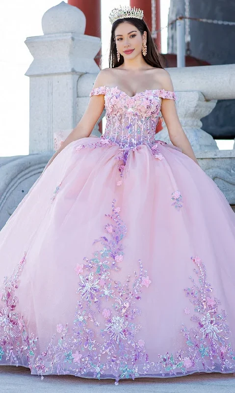 Instant Discount Blush Quinceanera Ball Gown Princess Dress Floor Length Sleeveless Off Shoulder with Appliques