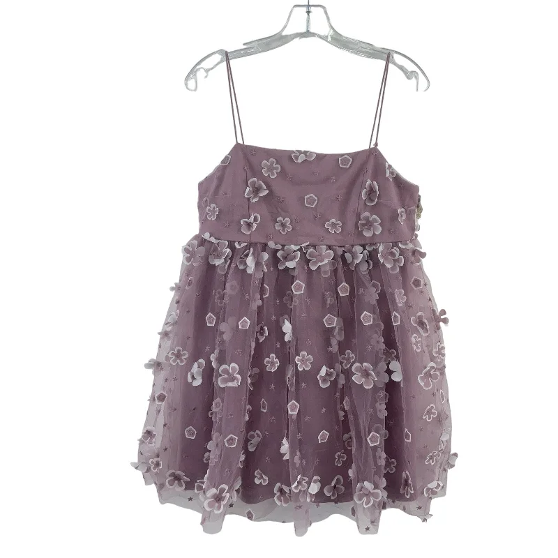 Warehouse Sale NWT Altar'd State Purple Tulle Babydoll Mini Dress Women’s Medium Preowned