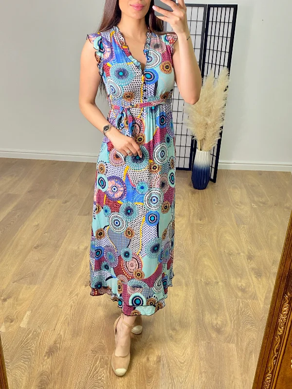 Lowest Prices Luther Graphic Print Maxi Dress