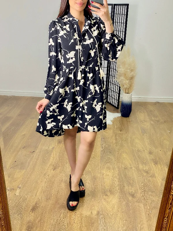 Deal Dash Denby Abstract Print Smock Dress