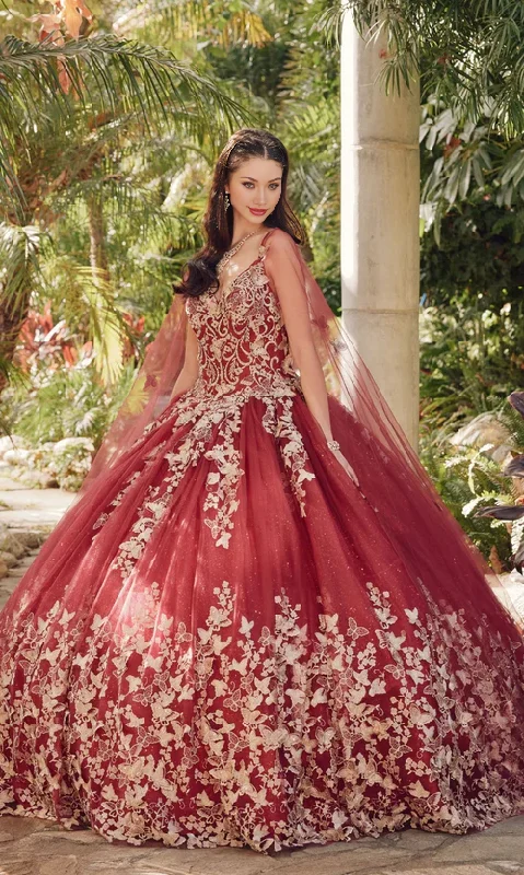 Bargain Blast Quinceañera Dress with Sheer Cape Ball Gown Quinceanera Dresses Princess Dress with Appliques