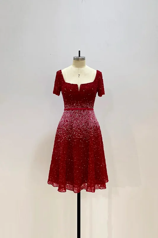 Take Advantage Bespoke Occasion Beading Prom Dresses for Christmas Party Dresses Knee Length Dresses Take Advantage Bespoke Occasion Beading Prom Dresses for Christmas Party Dresses Knee Length Dresses