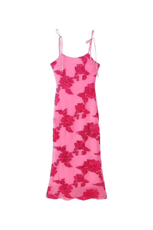 Inventory Reduction Elegant Flowers Dress Slim Hip Package Women Mesh Sleeveless Sling Lady Evening Wedding Inventory Reduction Elegant Flowers Dress Slim Hip Package Women Mesh Sleeveless Sling Lady Evening Wedding