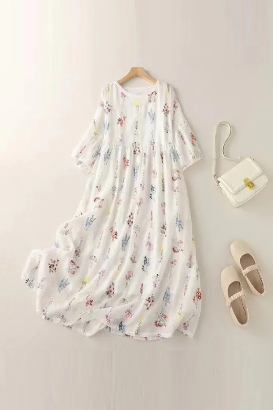 Special Discount Elegant White Dress Summer Women Floral Embroidered Party Dresses Batwing Sleeve Holiday Beach Sundress Special Discount Elegant White Dress Summer Women Floral Embroidered Party Dresses Batwing Sleeve Holiday Beach Sundress