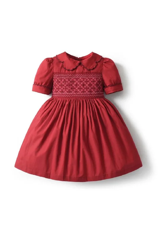 Huge Discounts Embroidered Dress Newborn Ruffled Collar Children Smocked Dresses with Button Baby Girls Clothes Kids Huge Discounts Embroidered Dress Newborn Ruffled Collar Children Smocked Dresses with Button Baby Girls Clothes Kids