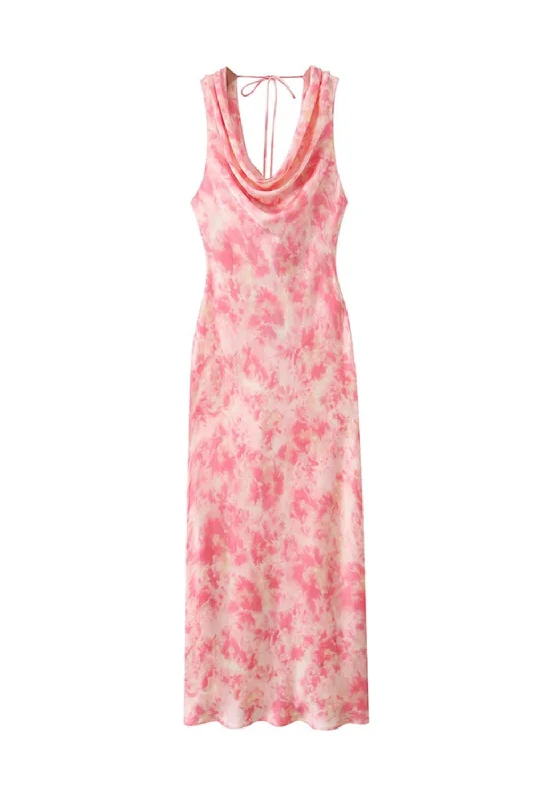 Year-End Sale Elegant Women Satin Long Dress Backless Sleeveless Female Summer Dresses Year-End Sale Elegant Women Satin Long Dress Backless Sleeveless Female Summer Dresses