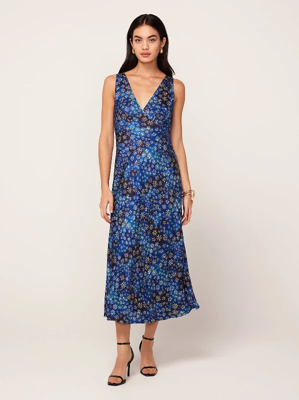 Deal Zone Claire Midnight Constellation Print Slip Dress