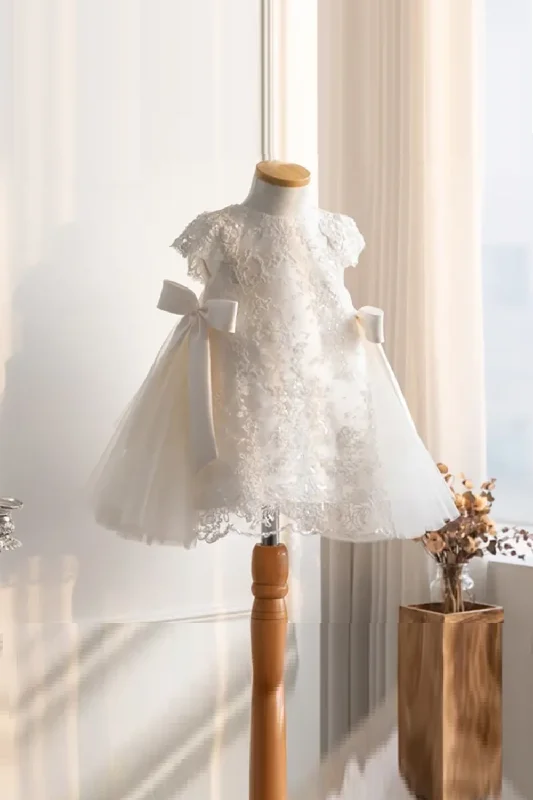 Bargain Prices Baby Girl Princess Lace Dress Bow Infant Toddler Child Party Wedding Birthday Baby Clothes Bargain Prices Baby Girl Princess Lace Dress Bow Infant Toddler Child Party Wedding Birthday Baby Clothes