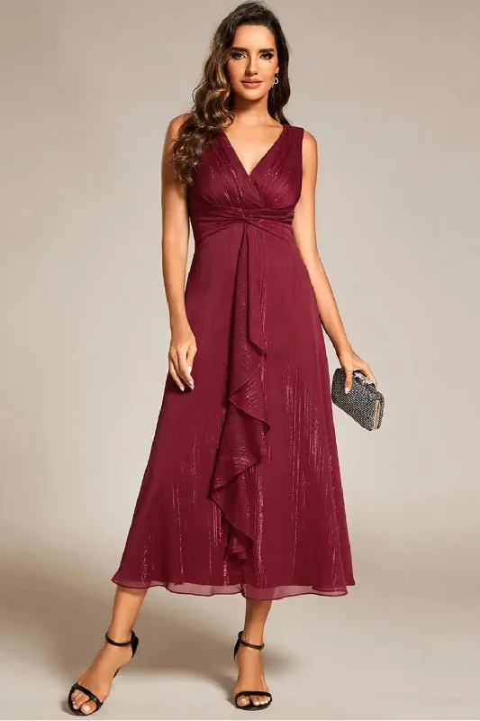Special Buy Evening Dresses Sleeveless Glittery Ruffled Ever Pretty of Midi Wedding Guest Dress Special Buy Evening Dresses Sleeveless Glittery Ruffled Ever Pretty of Midi Wedding Guest Dress