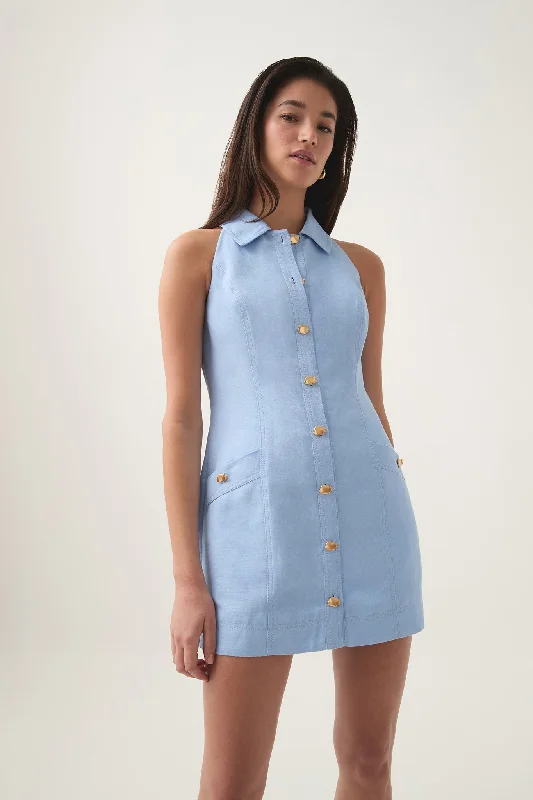 Stock Up and Save Angela Halter Mini Dress