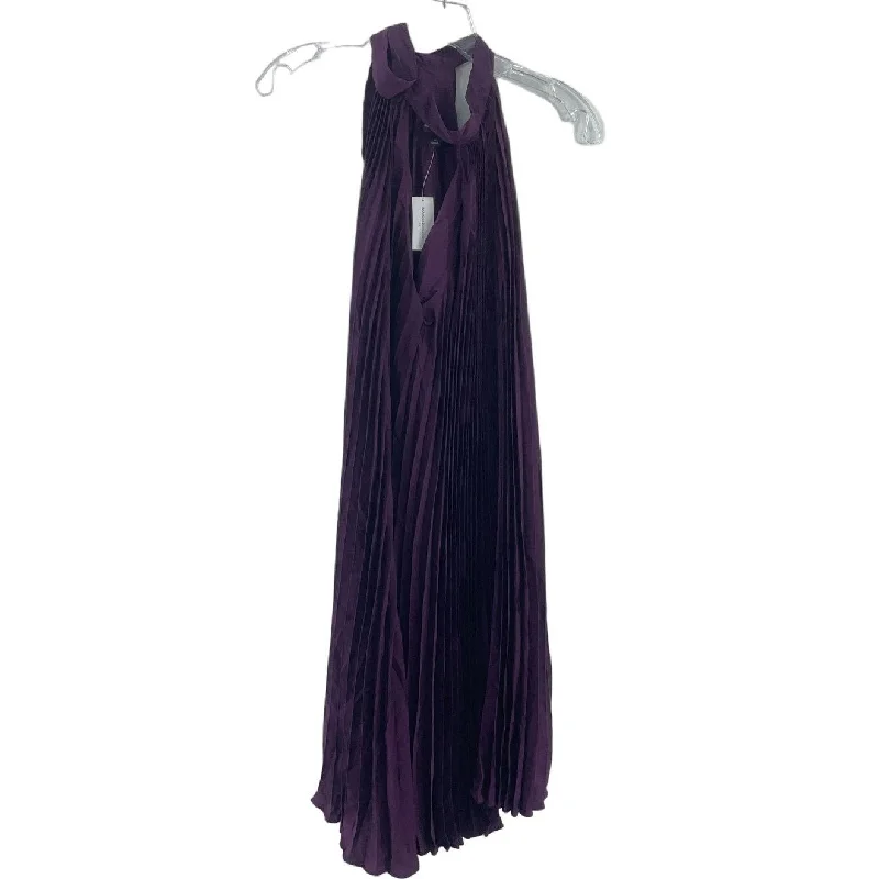 Super Bargain Banana Republic Purple Knife-Pleat Swing Dress Women’s Size 0 NWT