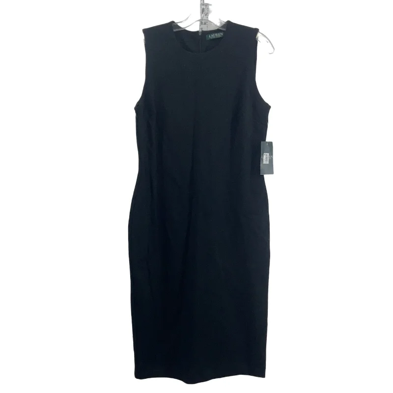 Limited Availability Ralph Lauren Women's Black Long Pencil Dress M - New w/ Tags