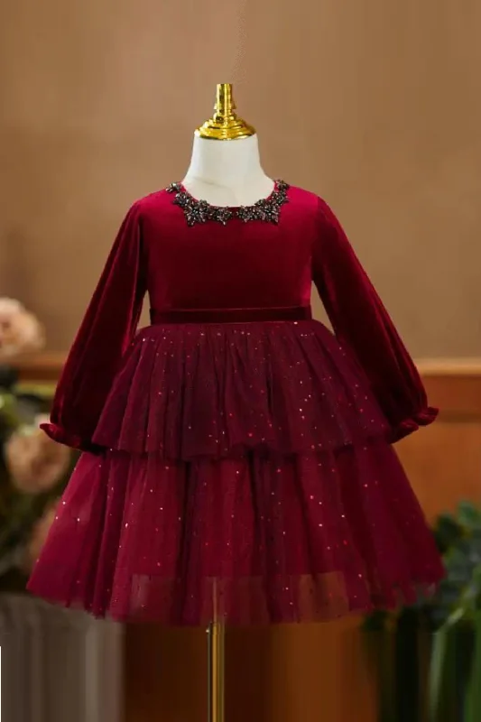 Price Reduction Children's Evening Gown Bow Beading Mesh Design Kids Wedding Birthday Baptism Girls Dress Price Reduction Children's Evening Gown Bow Beading Mesh Design Kids Wedding Birthday Baptism Girls Dress