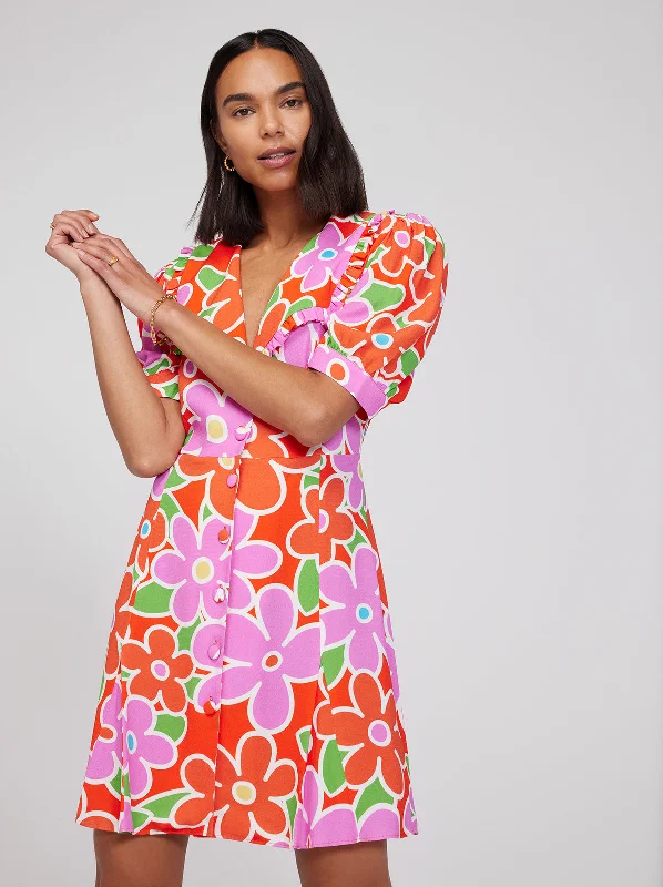 Low Prices Marta Floral Print Mini Dress