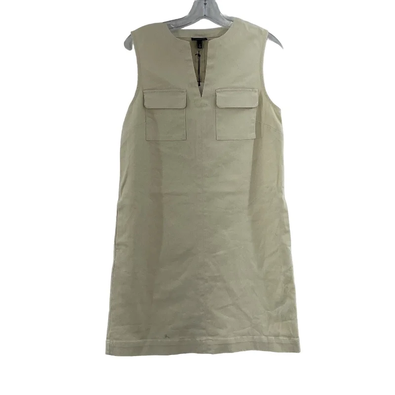 Price Cut NWT Women's Who What Wear Cream Knee-Length Shift Dress Size S