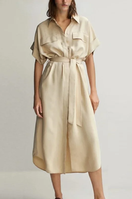 Online Exclusive England lady dress women simple sashes