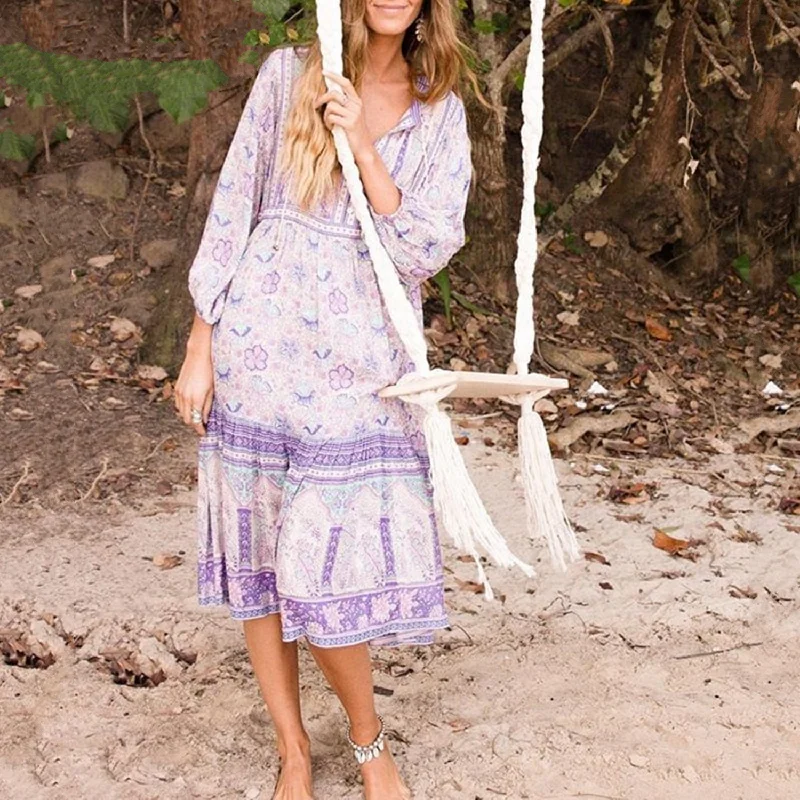 Value Deals Sleeve Women's Loose Cotton Long Dress