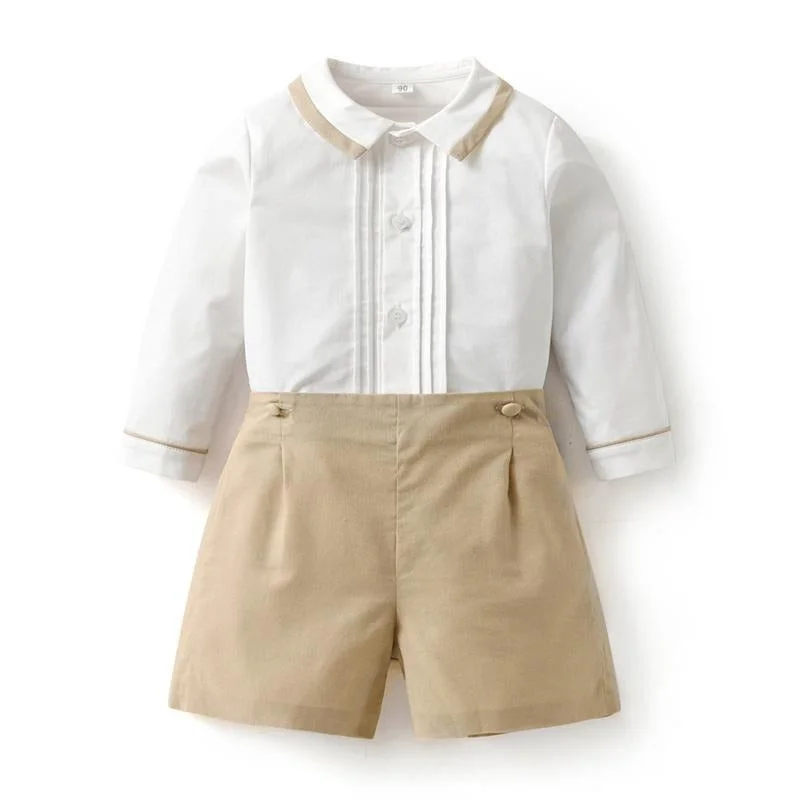 Closeout Baby Boys Spanish Clothes Sets for Boy Long Sleeve Suit Cotton Shirt Shorts Trouser Children Birthday Party Clothing Outfit Closeout Baby Boys Spanish Clothes Sets for Boy Long Sleeve Suit Cotton Shirt Shorts Trouser Children Birthday Party Clothing Outfit