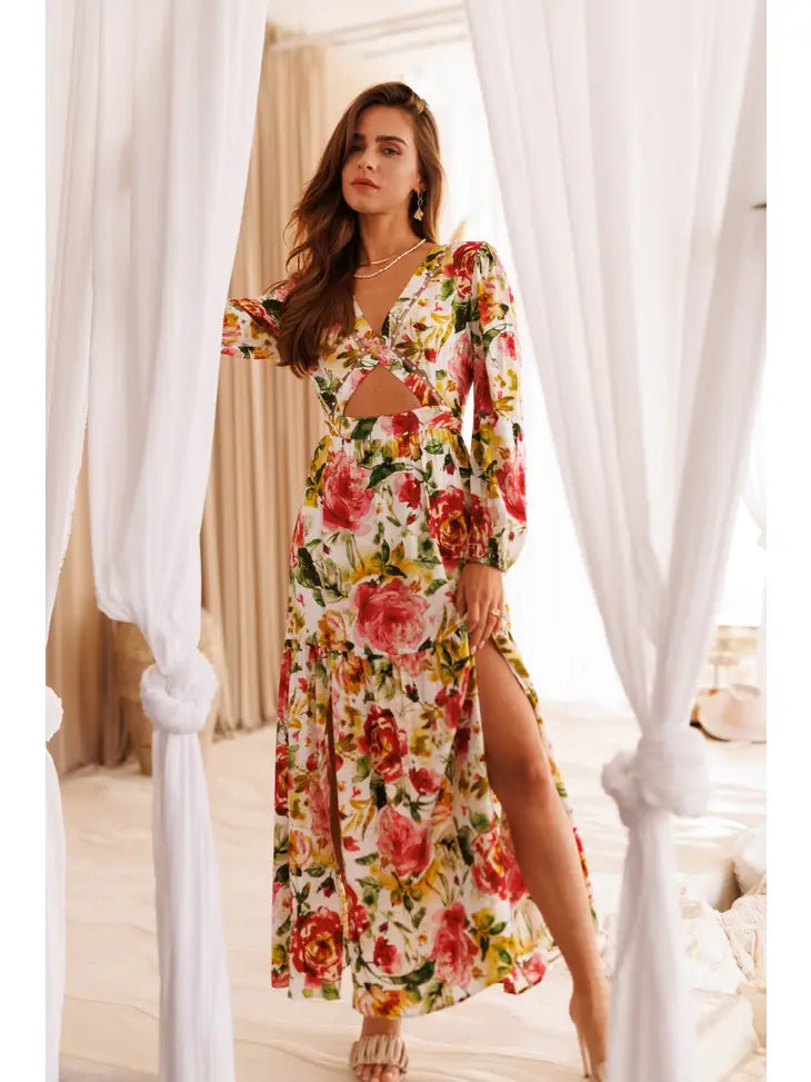 Big Discounts Endless Blu Rose Floral Maxi Dress
