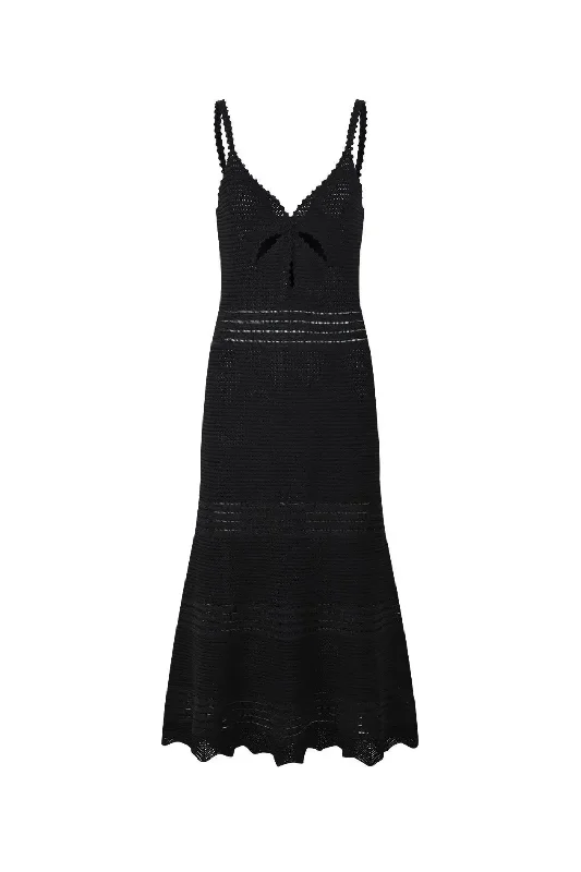 Instant Discount Summer Women Hollow Out Knitted Designed Mermaid Skirt Slim Fitted Women Midi Slip Dress Instant Discount Summer Women Hollow Out Knitted Designed Mermaid Skirt Slim Fitted Women Midi Slip Dress