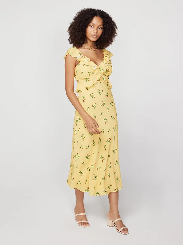 Members Only Rosemary Buttercup Rosebud Midi Dress