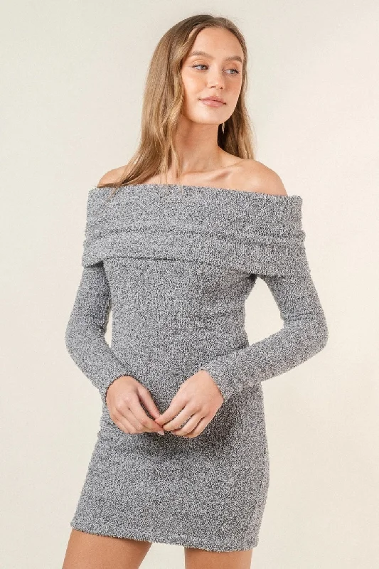 Mega Sale Fore Off the Shoulder Sweater Dress