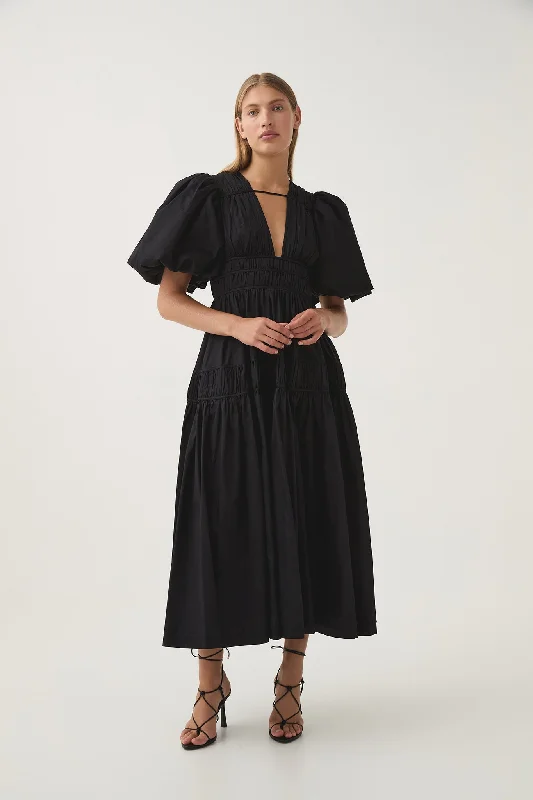 Can't Be Beat Fallingwater Ruched Midi Dress