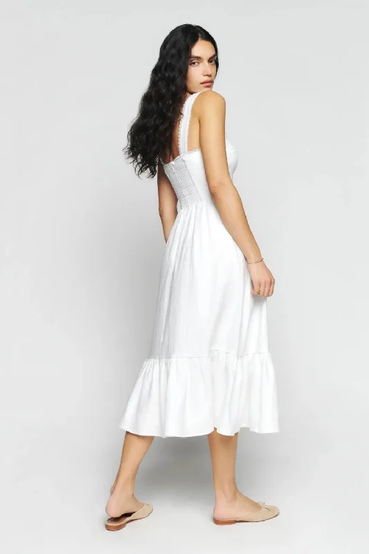 Anniversary Sale Spring and Summer Women Square Neck Waist Strap Dress