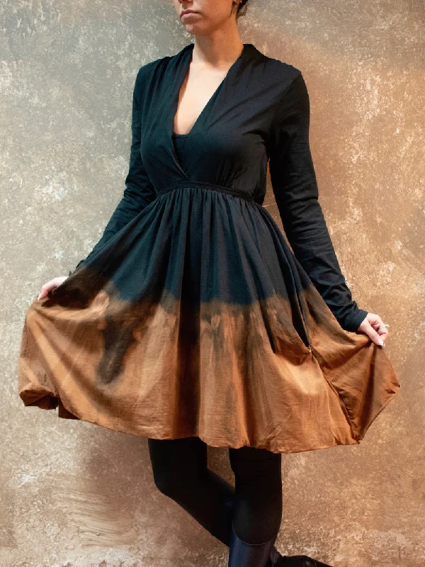 Final Markdown Tough Luv Dyed Long Sleeve Goddess Dress