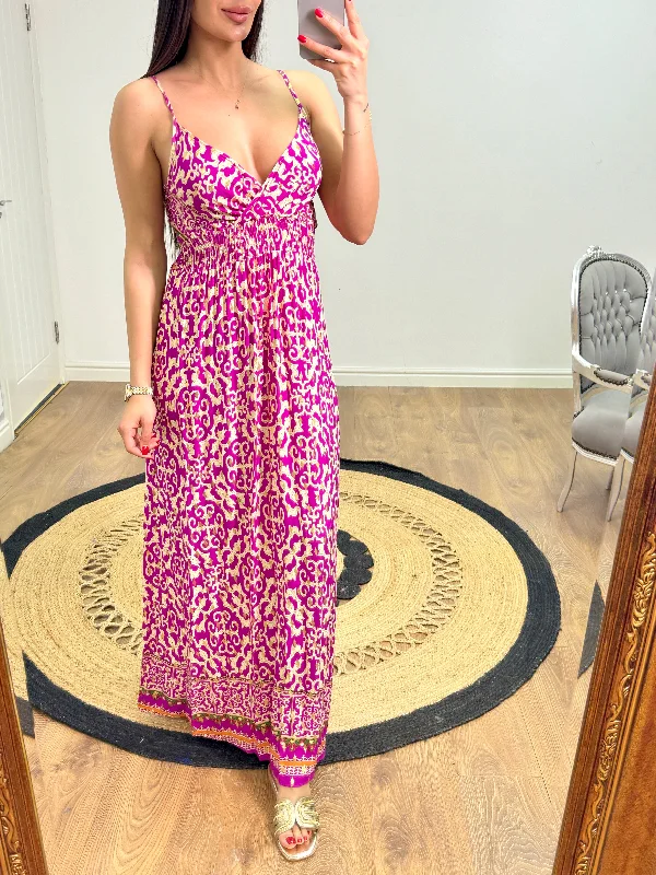 Blowout Deals Zoey Paisley Print Maxi Dress