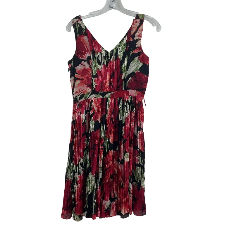 Massive Deals WHBM Black Pink Floral Women's A-Line Fit & Flare Dress Size 2 Polyester Massive Deals WHBM Black Pink Floral Women's A-Line Fit & Flare Dress Size 2 Polyester