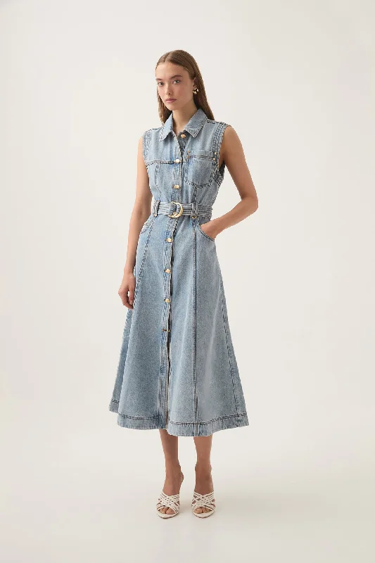 Epic Deals Ray Denim Midi Dress