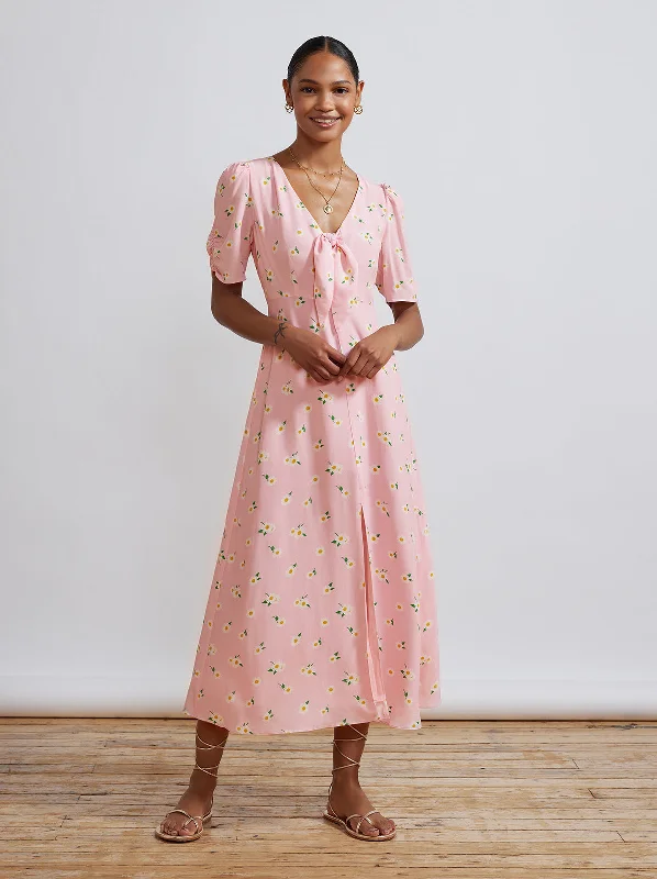 Exclusive Offers Bell Pink Daisy Midi Dress