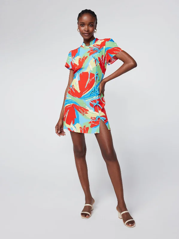 Exclusive Offers Harlow Abstract Print Mini Dress