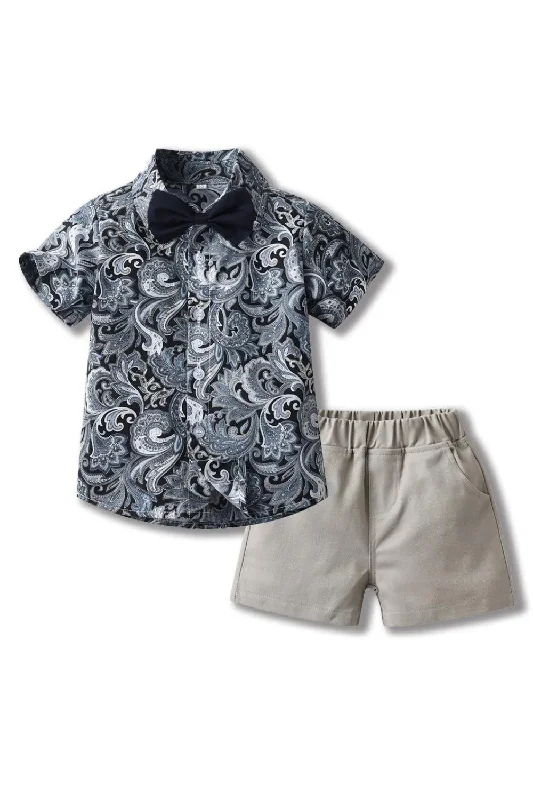 Price Rollback Boy Beach Clothes Years Full T-shirt with Elastic Waist Shorts Set Children Summer Vacation Outfit Suit Price Rollback Boy Beach Clothes Years Full T-shirt with Elastic Waist Shorts Set Children Summer Vacation Outfit Suit