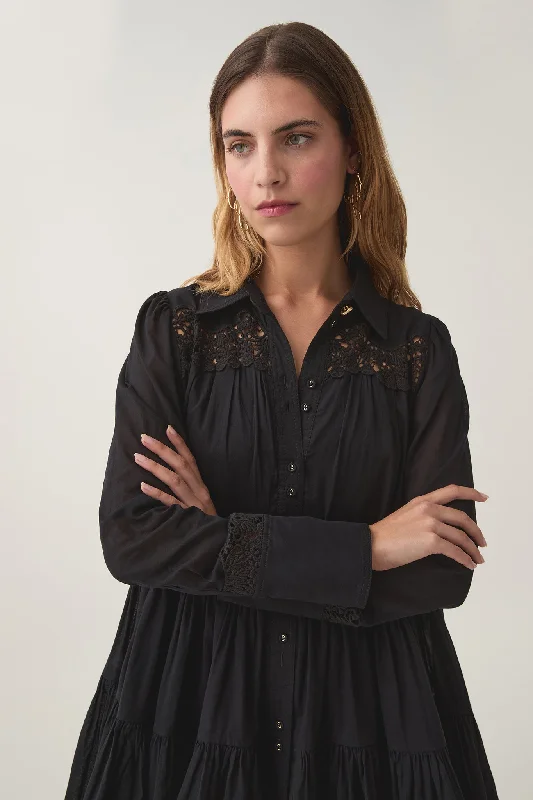 Special Price Charmer Lace Trim Mini Dress