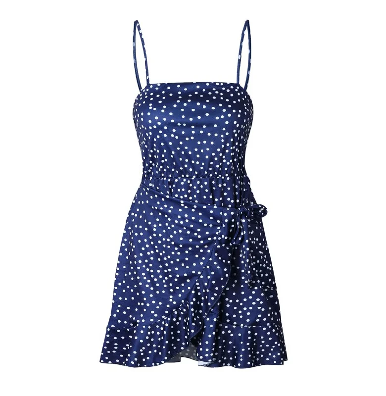 Limited Availability Women's Summer Sleeveless A-Line Mini Dress With Ruffles