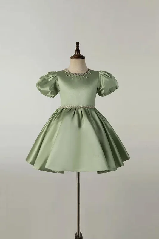 Exclusive Offers Dress Girls Children Spring Green Princess Dress Children Clothing