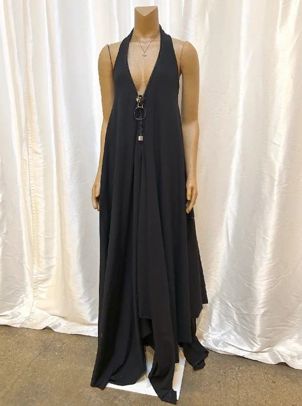 Act Now Heartless Revival Zipper Halter Gown