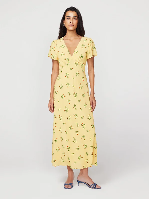 Amazing Deals Effie Buttercup Rosebud Midi Dress